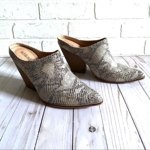 Olivia Miller Shoes - Olivia Miller Forever and Always Chunky Heel Mule